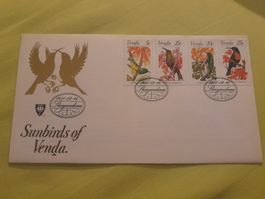 Enveloppe Premier Jour Venda "Oiseaux-soleil" 1984 Rare