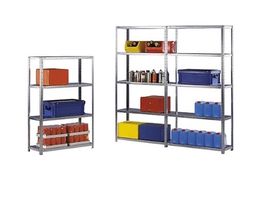 %Neuer Fachbodenregal Metallregal verzinkt 150x30x75cm