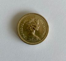 Seltene One Pound Münze 1983 - Fehlprägung