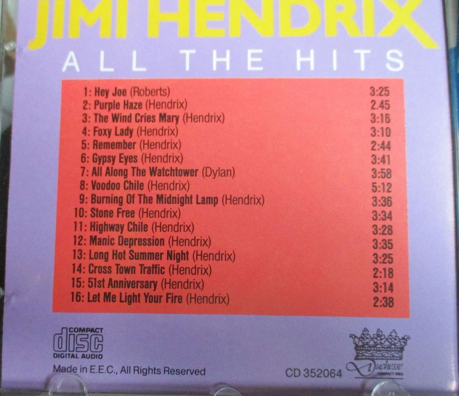 CD: Jimi Hendrix / CD / Rarirät – Usato da Flumenthal venduto da novbra 1
