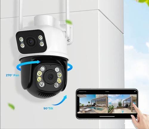 Kamera: DualScreen Outdoor Wlan-Überwachungskamera – Neu und originalverpackt aus Liestal von OMAROSHOP 1