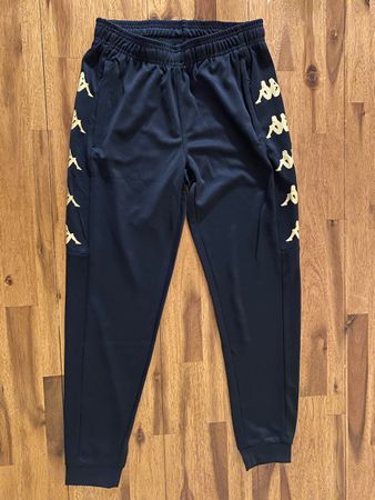 Kappa Trainerhose schwarz-gold Gr. 164 Top Zustand!