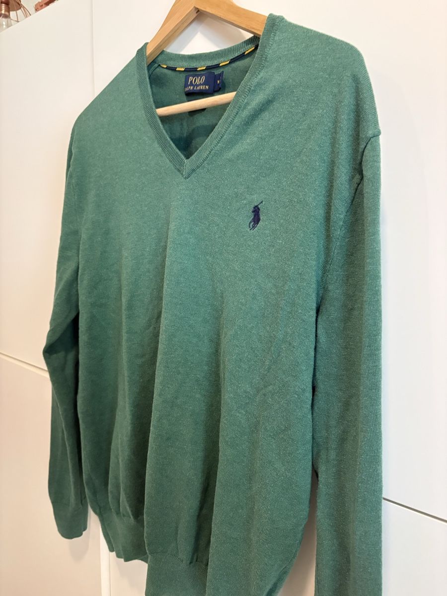 Polo Ralph Lauren Maglioni & Felpe: Pull Polo Ralph Lauren vert col V taille M slim fit – Nuovo (secondo la descrizione) da Pully venduto da kaba07 3