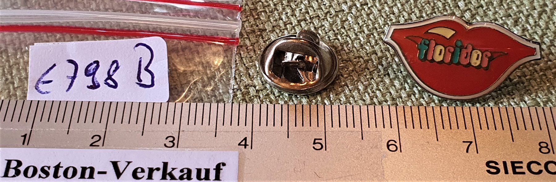 Placchette & Badge: E798B - Pin Mund Lippen Floridor – Usato da Reinach BL venduto da Boston-Verkauf 2