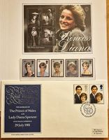 3 x Lady Diana - 1 x Kleinbogen & 1x 5er Streifen Todestag +