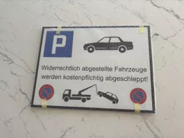 Privat Parkschild Neu