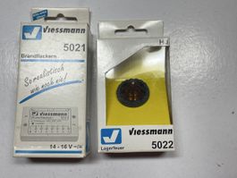 Viessmann 5021 Brandflackern & 5022 Lagerfeuer H0 Neuwertig