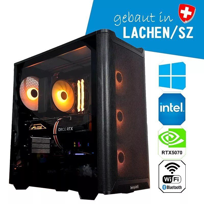 PCs: Gaming-PC Trooper, Intel i7, RTX5070, 32GB RAM, 1TB, Win11 – Neu und originalverpackt aus Lachen SZ von alcom-electronics