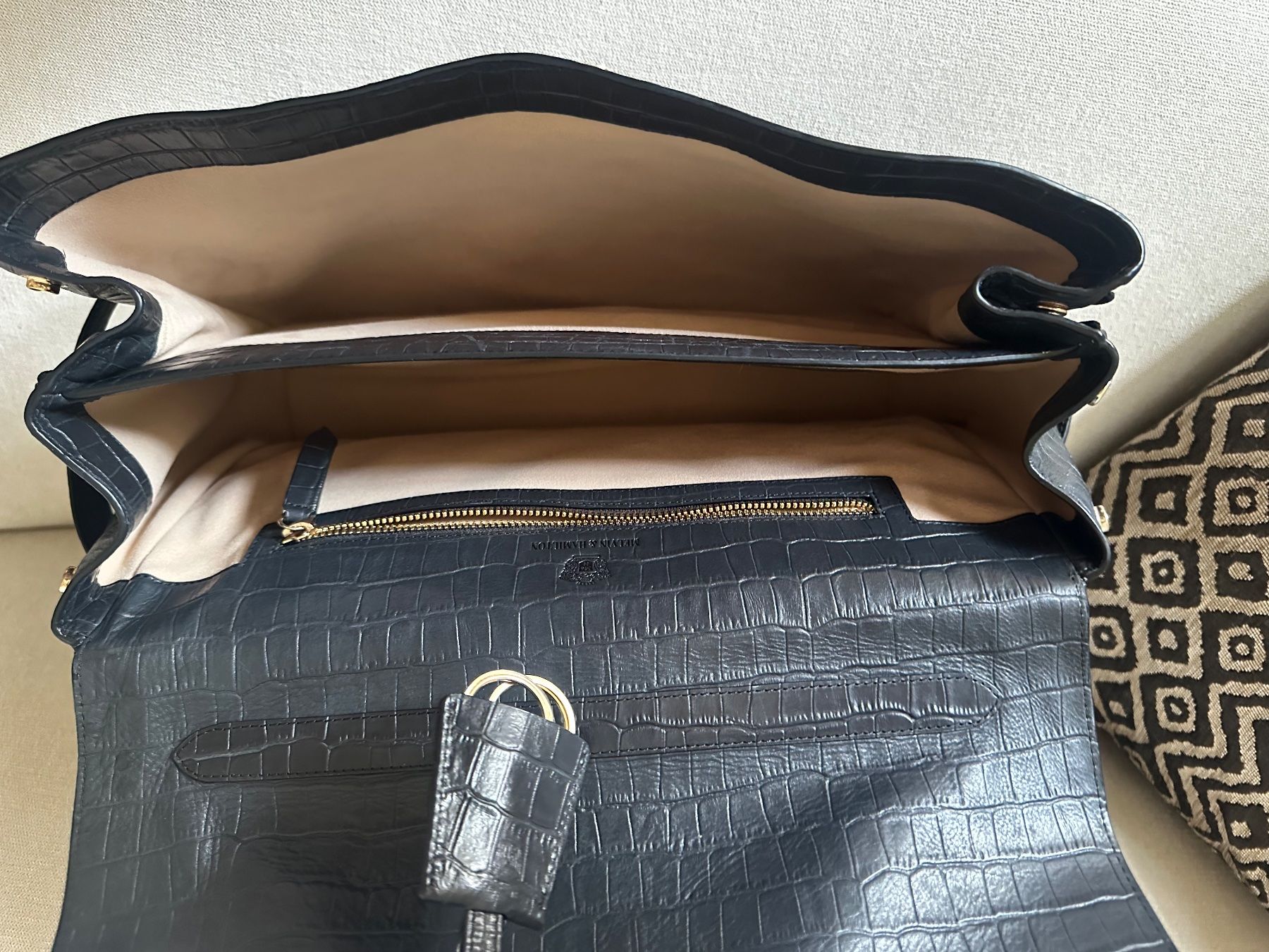 Hamilton Taschen: Melvin & Hamilton Krokotasche schwarz – Gebraucht aus Bern von Yersinia03 6