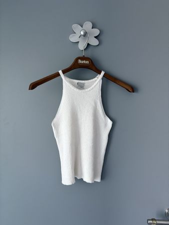 Débardeur blanc femme taille XS Zebra bon état