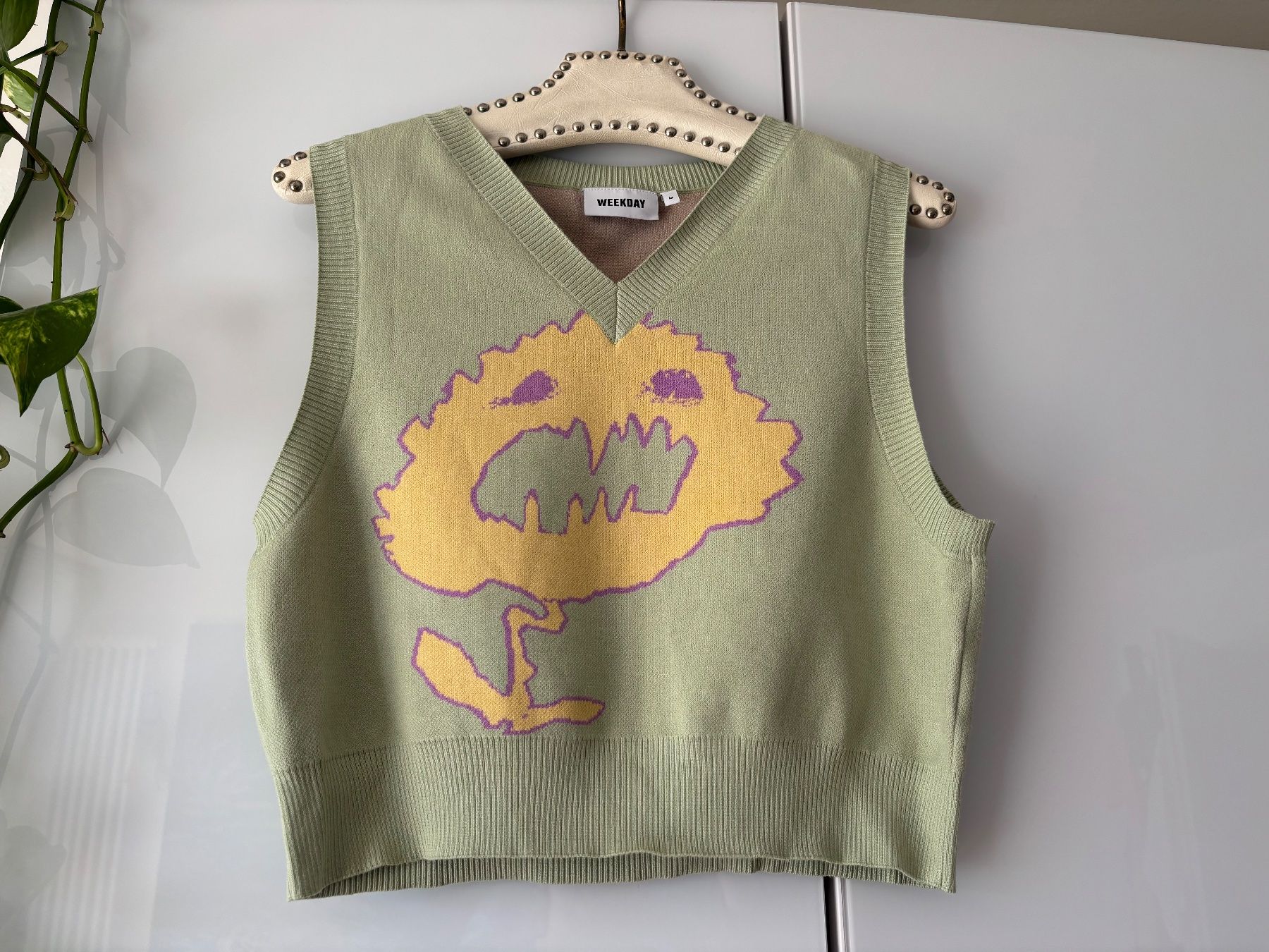 Weekday Gilet & Giacche senza maniche: WEEKDAY "WINDY JACQUARD VEST" Pullunder Gr. M – Usato da Zürich venduto da missmodernage
