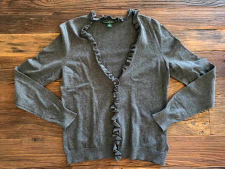 Cardigan von Ralph Lauren, grau, Gr. M