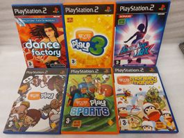 6 Playstation 2 - Eyetoy Game ( Multijeux - Multispiel  )