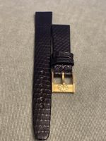 Echt Leder Uhrenarmband, 14mm, Schwarz - Neu Zustand!