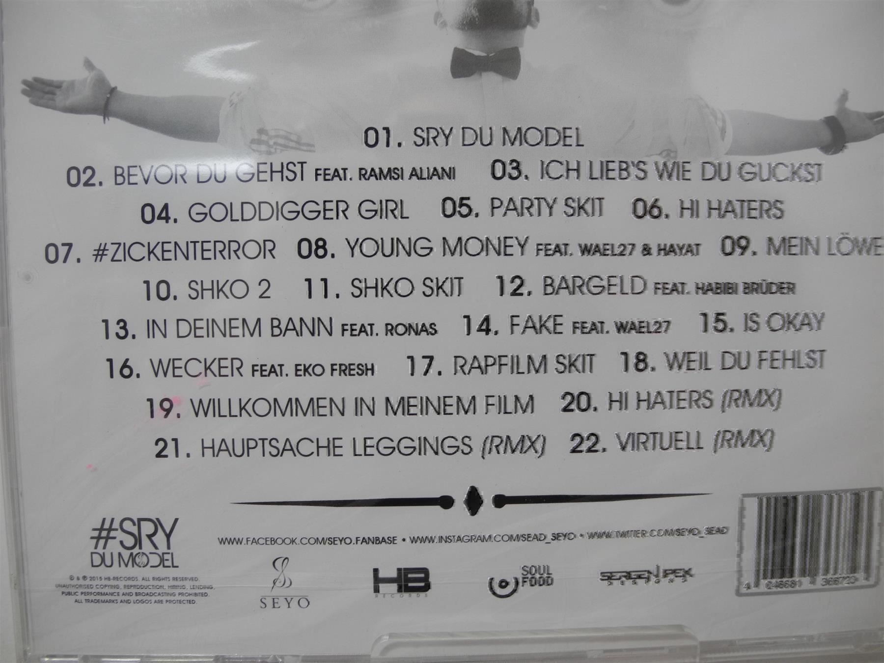 CDs: Seyo - Sry du Model, Nr. 620 – Neuf avec emballage d'origine à Kottwil par Crazyrolf 1