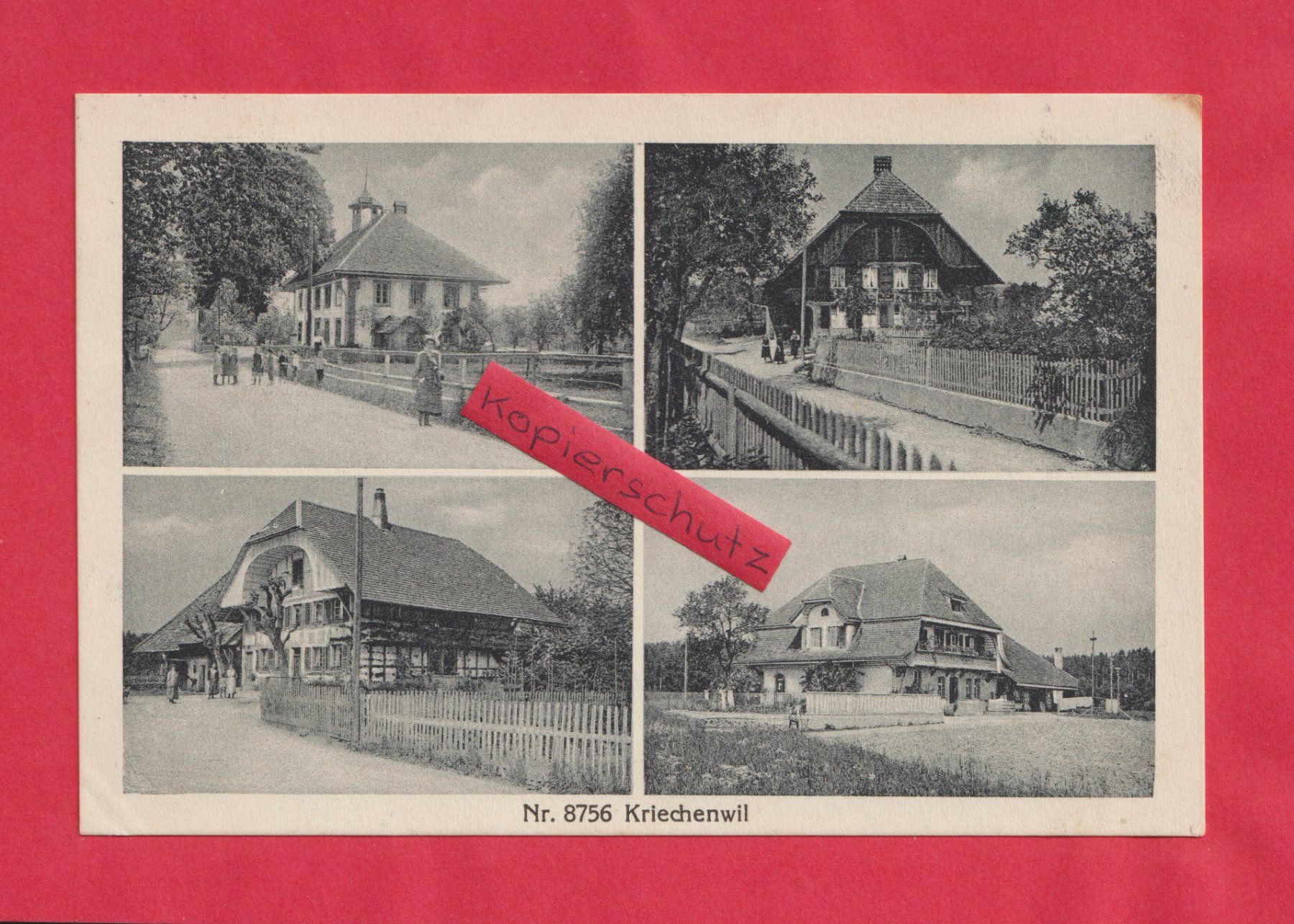 Cartoline postali: Kriechenwil  Lichtdruck Ansichtskarte – Usato da Zürich venduto da Gill46