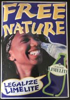 Reklameschild Legalize Limelite free nature Werbeschild Deko
