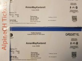 2 AnnenMayKantereit Sitz Kat 1 Samstag - AB RABATT -40% !