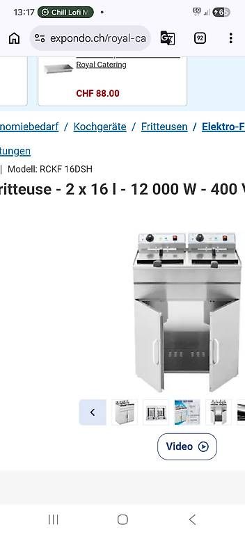 Appareils de cuisine: Gastro Friteuse 2x 16l – D'occasion à Kriens par jos_6drn