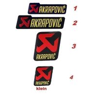 Akrapovic Motorrad Auspuff Aufkleber Rot-gold,Rot-silber NEU