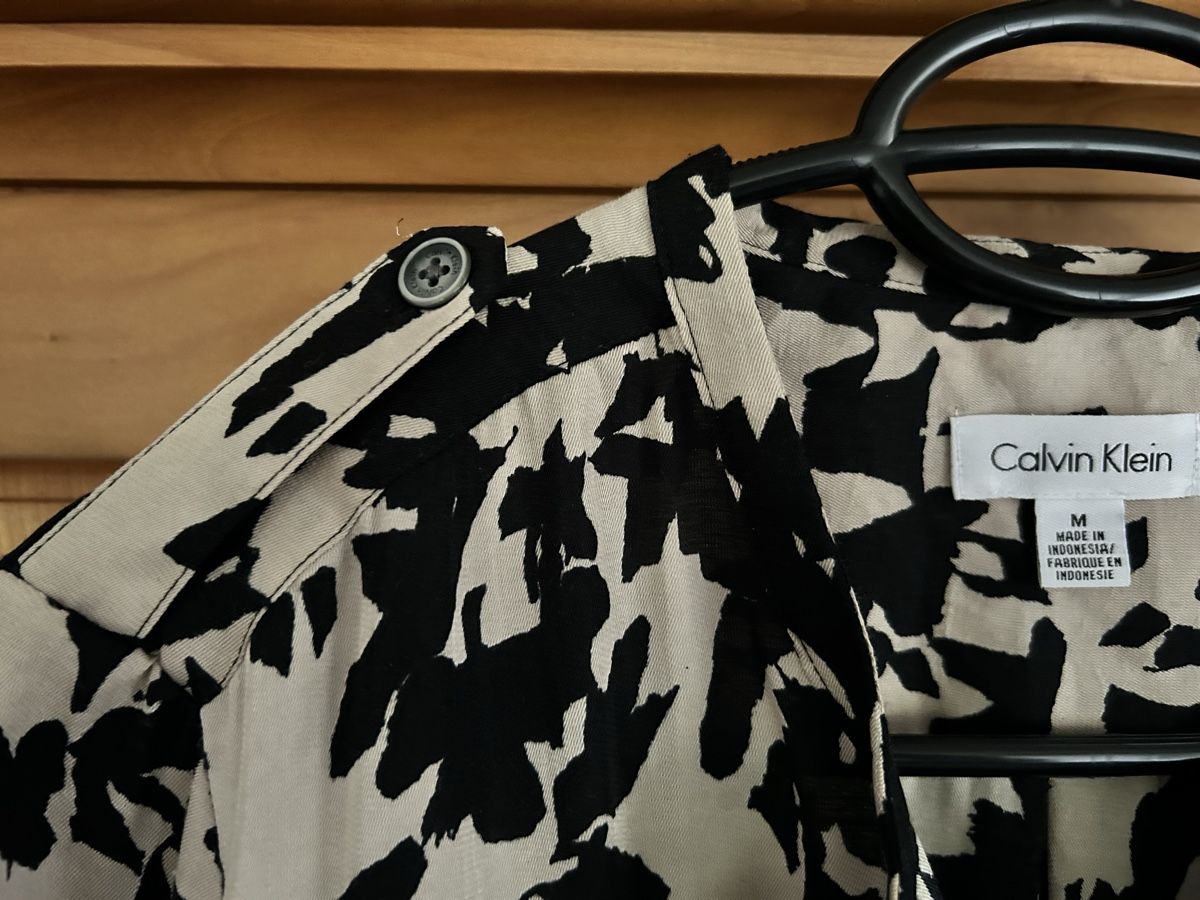 Calvin Klein Camicette: Schwarz/beige Bluse von Calvin Klein Gr. M – Usato da Worben venduto da fra_s78y 2