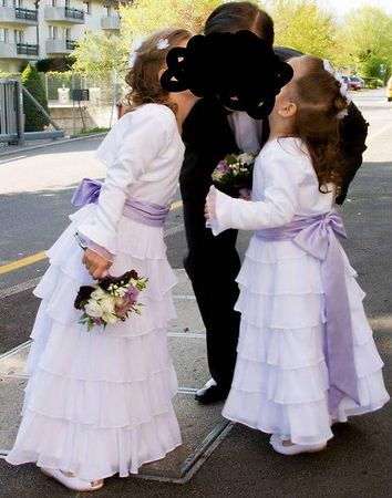 Robe mariage demoiselle d'honneur 4 et 6 ans
