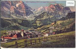 Engelberg gegen den Juchlipass - Litho