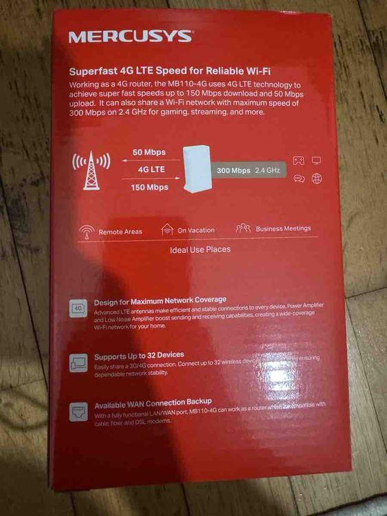 Mercusys MB110-4G Wireless 4G LTE Router neu (Neu und originalverpackt ...