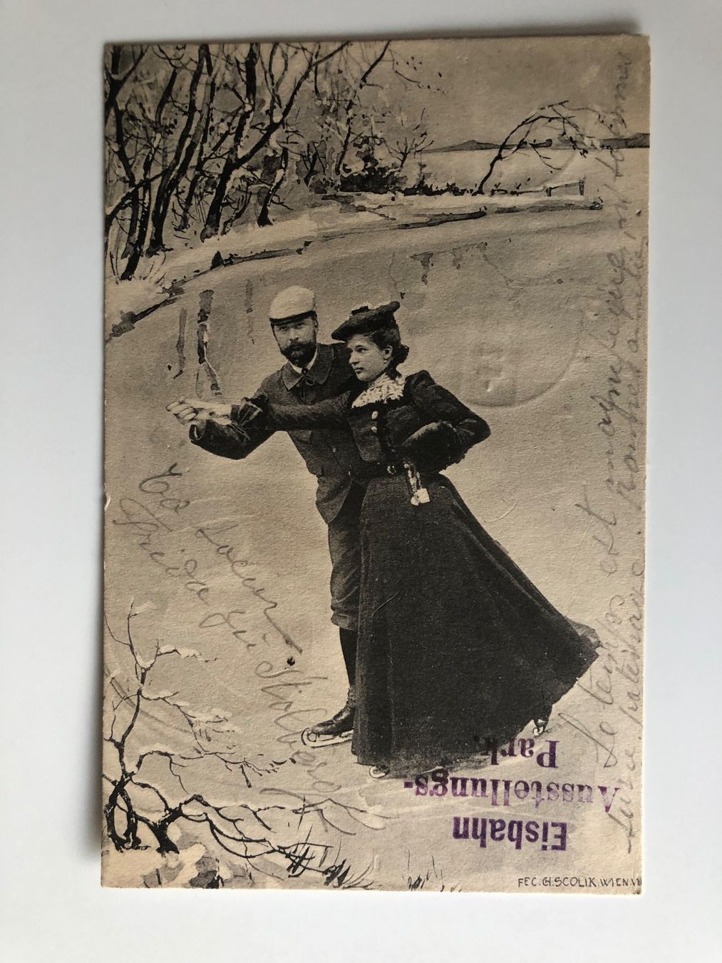 Cartoline postali: Eislaufen in BERLIN - Top-O, schöne alte Ansichtskarte – Usato da Lufingen venduto da Rac0 1