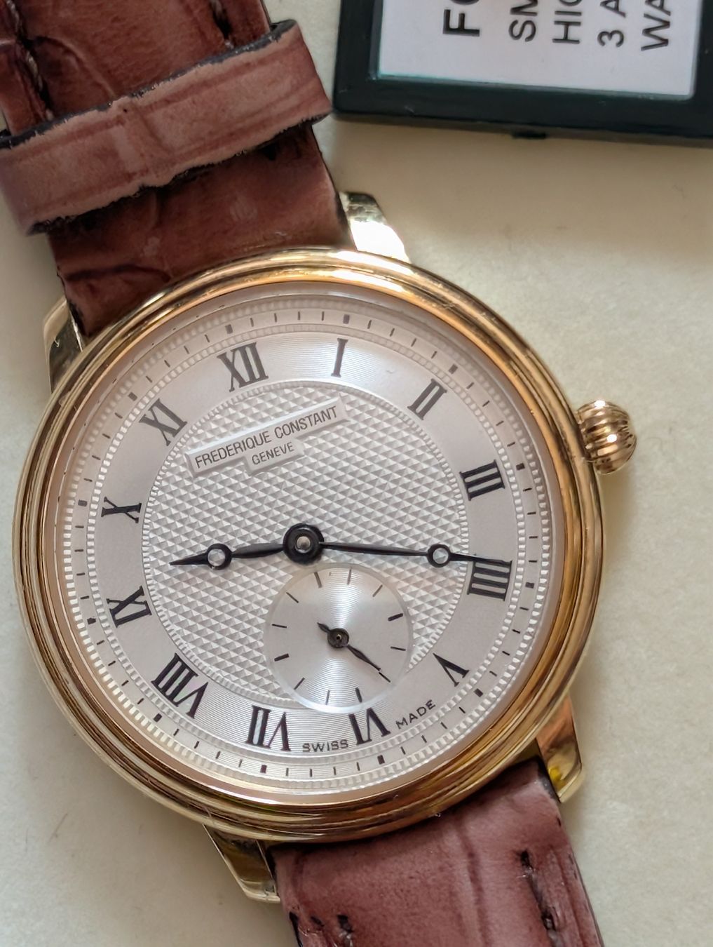 Frederique Constant Orologi: Frederique Constant Genf Uhr Lederarmband – Usato da Kreuzlingen venduto da lup_jd2v 3