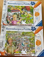 2  Tiptoi Puzzles Ponyhof und Zoo 100 Teile