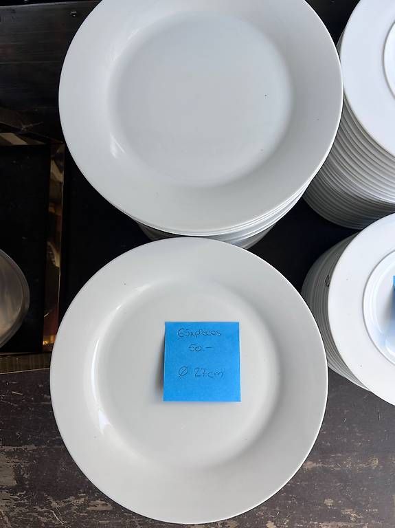Piatti: Assiettes blanches  plusieurs tailles  – Usato da Sion venduto da yay_d8xc 2