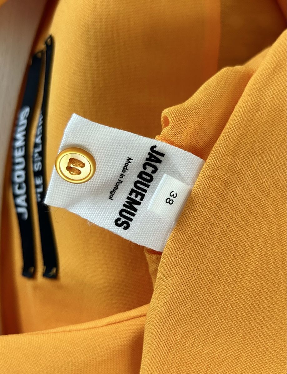 Jacquemus Camicette: Jacquemus "Le Splash" Orange Bluse, Gr. FR38, XS-S – Nuovo (secondo la descrizione) da Gerzensee venduto da RinaKat 3
