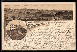 Litho Walzenhausen, Panorama von der Geb