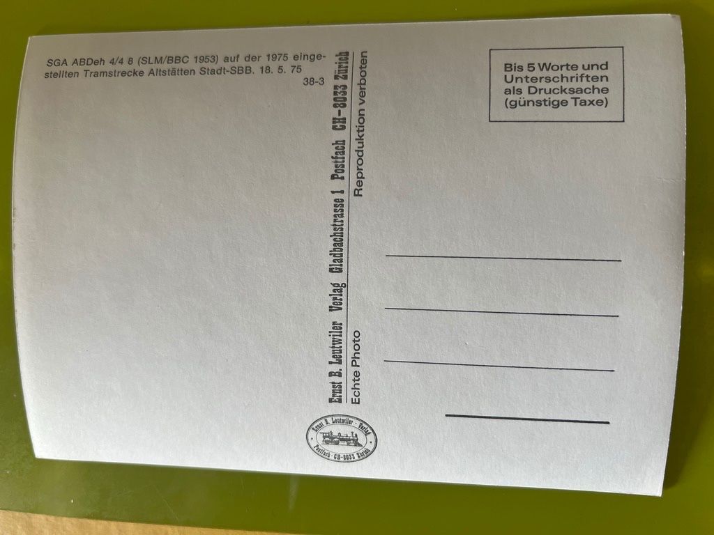 Cartoline postali: ST.GALLEN -APPENZELLER BAHN – Usato da Steinach venduto da Momoco 1