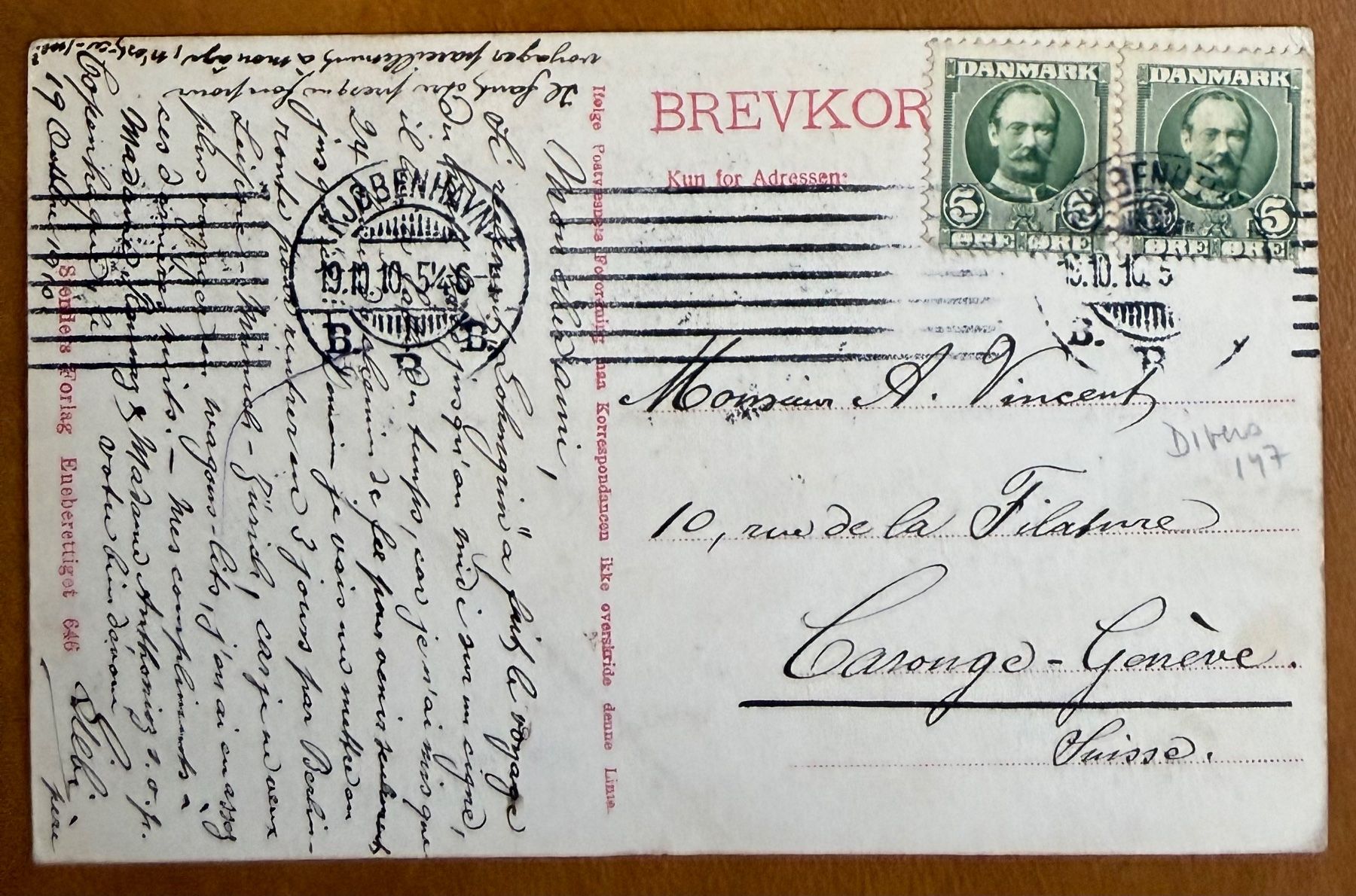 Cartes postales: COPENHAGUE - Le Port - 1910 – D'occasion à Lutry par Ediego 1