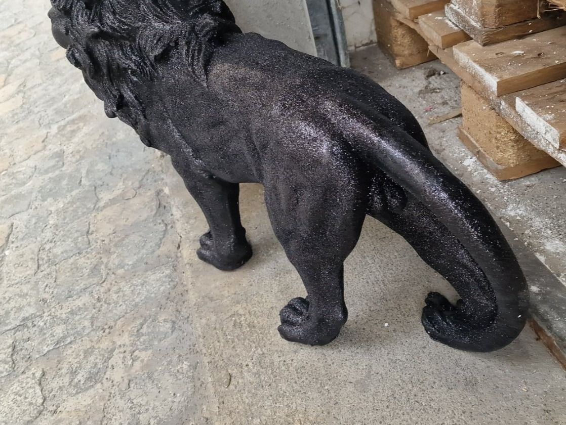 Skulpturen & Statuen: Löwe Schwarz Glitzernd Gross – Neu und originalverpackt aus Schaffhausen von AtelierPudesco 7