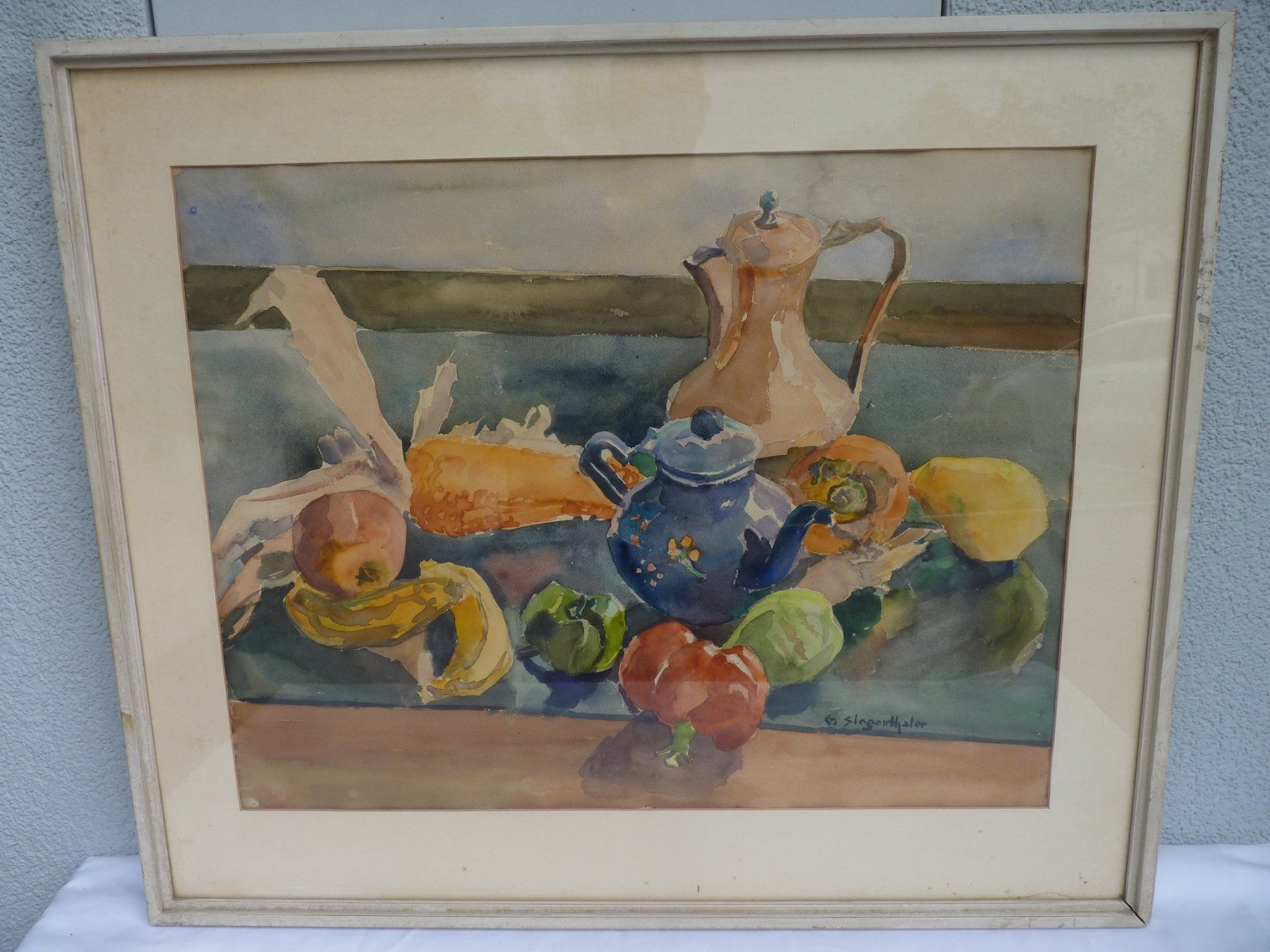Tableaux: Aquarell Stillleben. E. Siegenthaler 76x65cm – D'occasion à Küsnacht ZH par zoliboli01 7