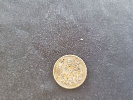 Silber Münze 25 Öre Sverige Schweden Antik alt von 1919
