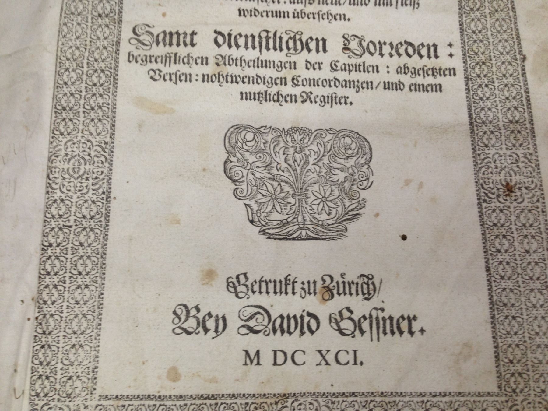 Libri: ANTIKE BIBEL / TESTAMENT AUS 1691 – Usato da Schaffhausen venduto da vintageville 1