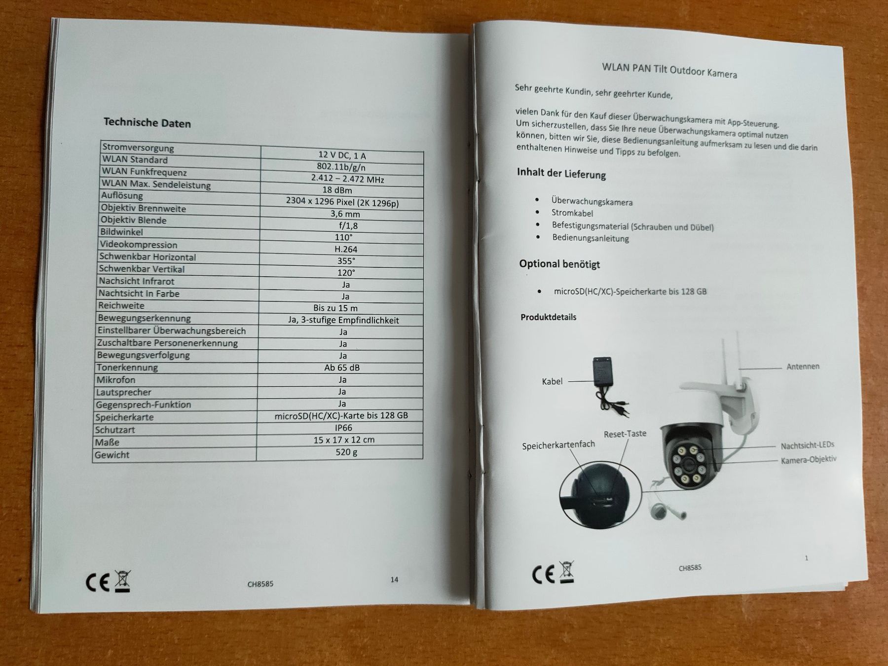Fotocamera: WLAN Überwachungskamera – Usato da Ursenbach venduto da Sonnweidler 5