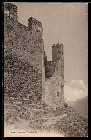 Cartes postales: AK Sion, Tourbillon – D'occasion à Berlin par bartko-reher