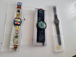 Damenuhren Swatch,  3 Stk.