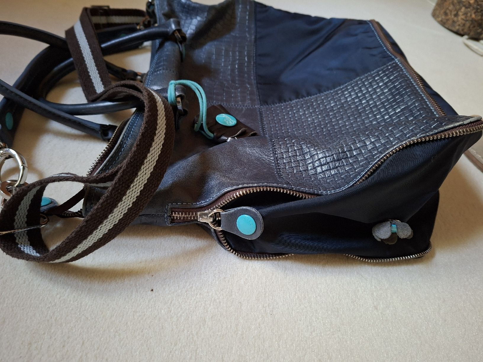 Gabs Borse da donna: Gab's Handtasche Leder blau – Usato da Barzheim venduto da spitz01 3