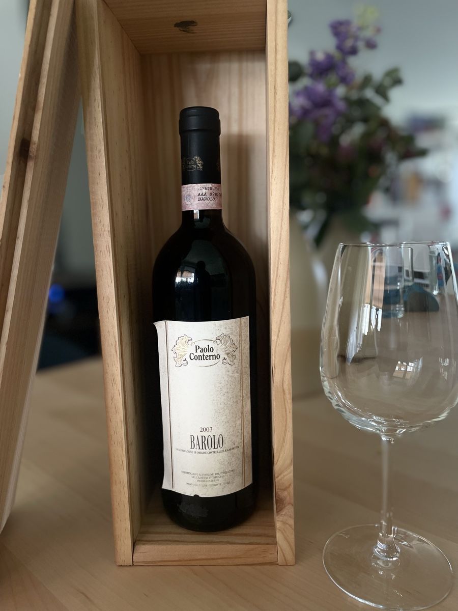 Vino: 2003 Paolo Conterno Barolo Wine – Nuovo e nell'imballaggio originale da Glattpark(Opfikon) venduto da fra_6n5b