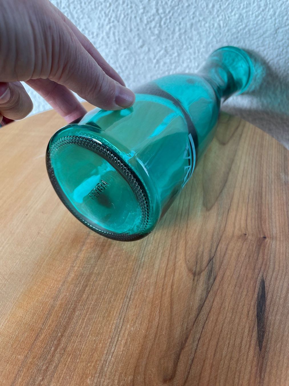 Caraffe: Glas-Karaffe alt von Valser, türkis – Usato da Köniz venduto da kupu-kupu 2