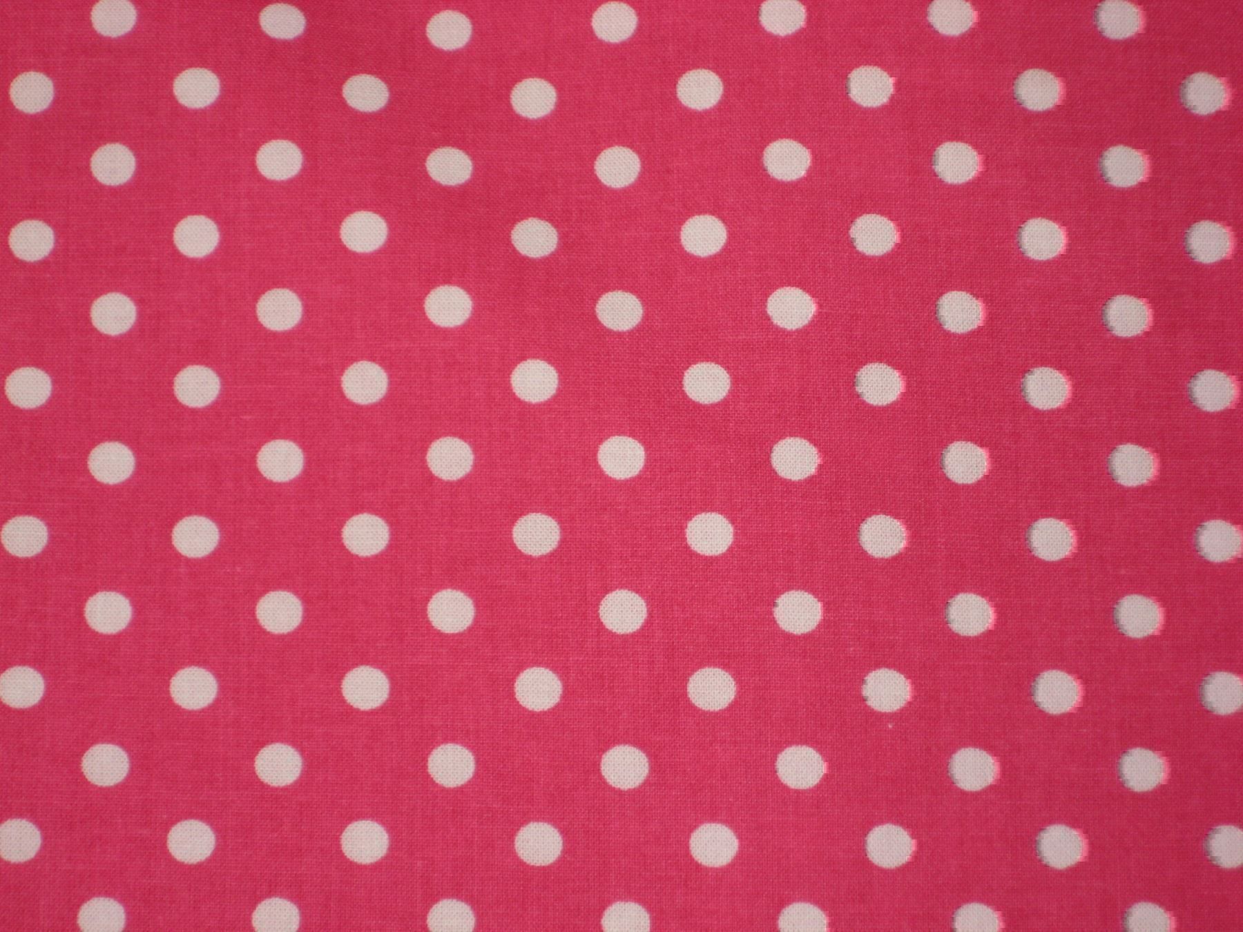 Stoffe: Baumwollstoff pink mit weissen Punkten – Neu und originalverpackt aus Füllinsdorf von Schlupp 1