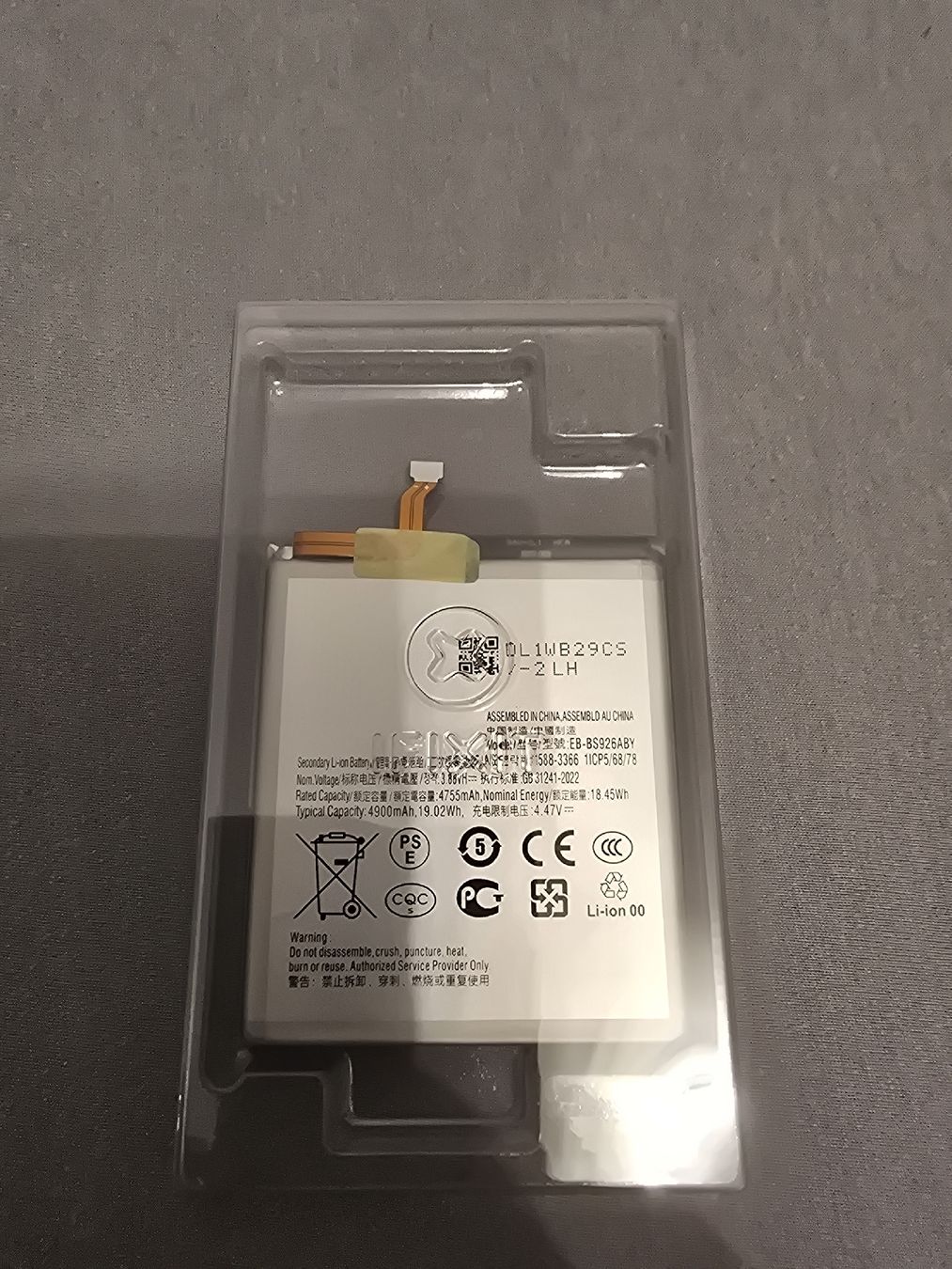 Samsung Batterie: iFixit Galaxy S24+ Akku neu – Nuovo e nell'imballaggio originale da Riehen venduto da StreetWear01 2