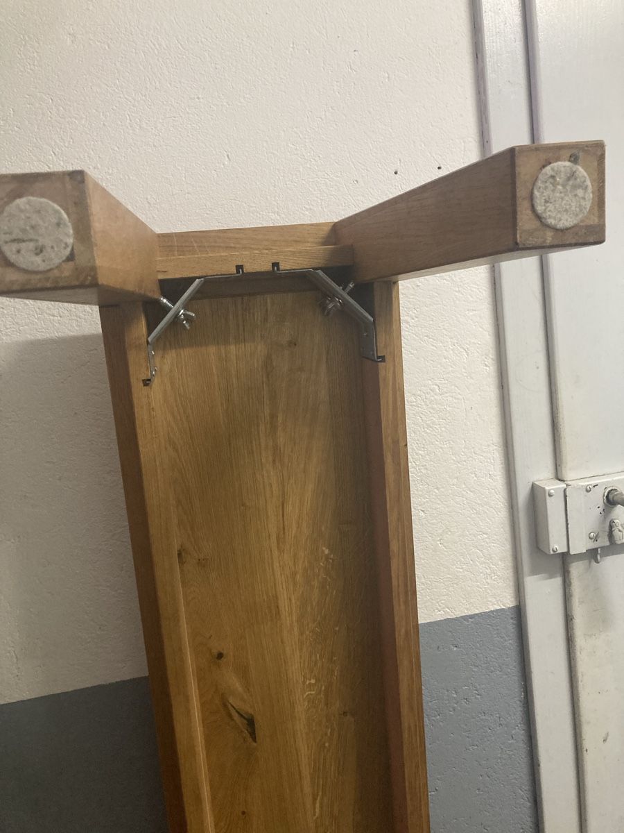 Bänke: Holzbank Eiche 160 cm – Gebraucht aus Basel von Nomagusa 3