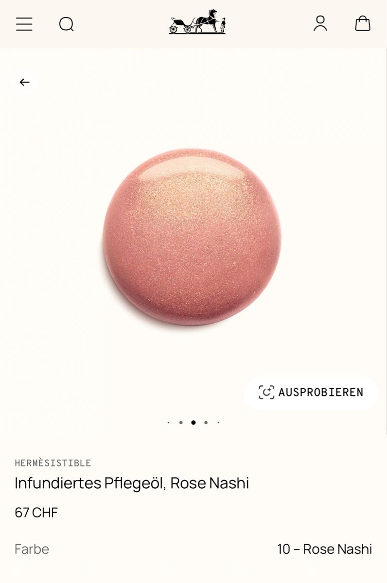 Make-up: Hermès Lippenöl Rose Nashi Neu – Neu (gemäss Beschreibung) aus Gümligen von kleiderschrankbe6 4